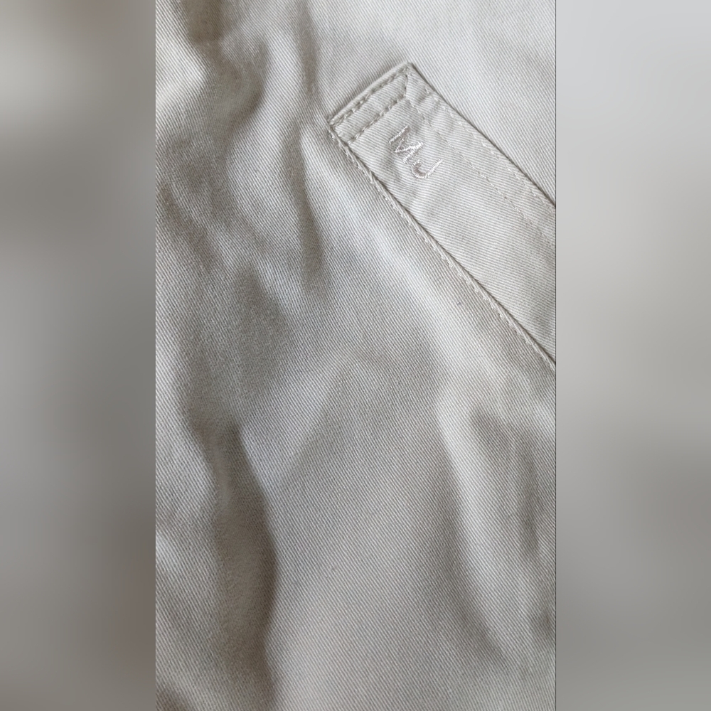 Marc Jacobs Cream/Tan Snap Front Tie Waist "trench" dress Size 4 Classy - Picture 7 of 11